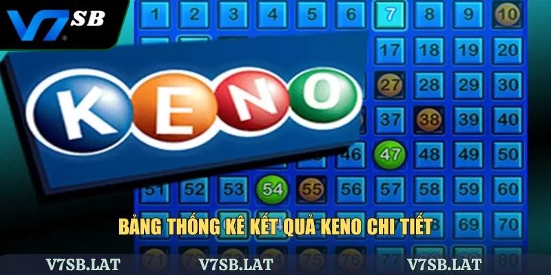Bảng thống kê kết quả keno chi tiết