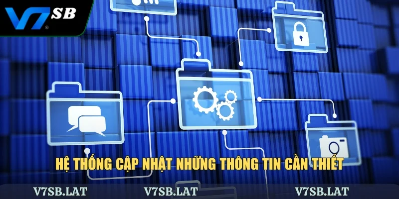 Hệ thống cập nhật những thông tin cần thiết